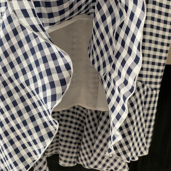 J. Crew Silk Peplum Dress in Gingham Print - Picture 13 of 15